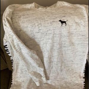 Light grey, whiteish long sleeve PINK brand shirt- used like new